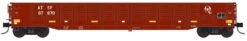 Trainworx 25225-17 - 52’6″ Corrugated Gondola Atchison, Topeka And Santa Fe (ATSF) 87914 - N Scale