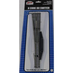 Atlas 2717 - Standard #8 Left Switch Manual Code 80 - N Scale