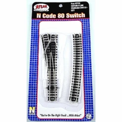 Atlas 2750 - Code 80 Standard Custom Switch Left - N Scale