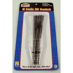 Atlas 2753 - #6 Turnout - Custom Right - Code 80 N Scale