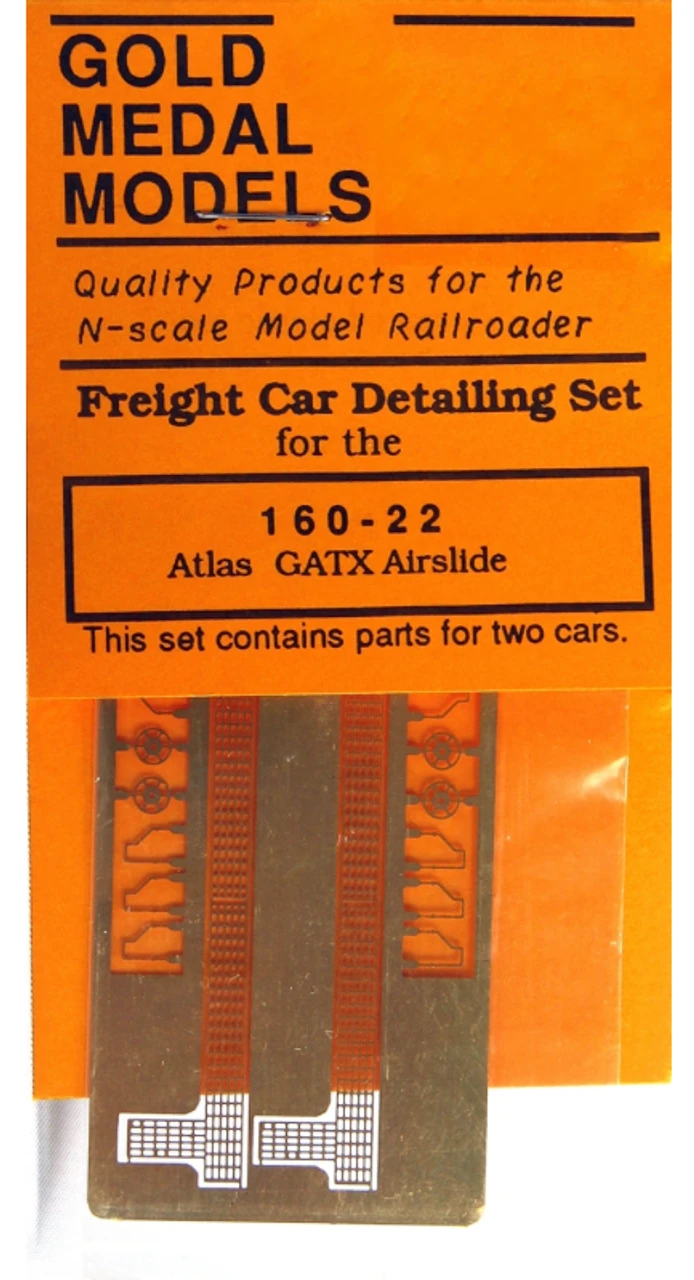 Gold Medal Models 160-22 - Atlas GATX Airslide Hopper Freight Car Detail Set - N Scale