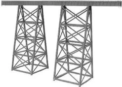 Micro Engineering 75-518 - Tall Steel Viaducts Standard Bridge, 200ft - N Scale