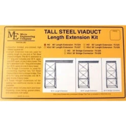 Micro Engineering 75-544 - Tall Steel Viaducts 40ft Bridge Connector Kit - N Scale