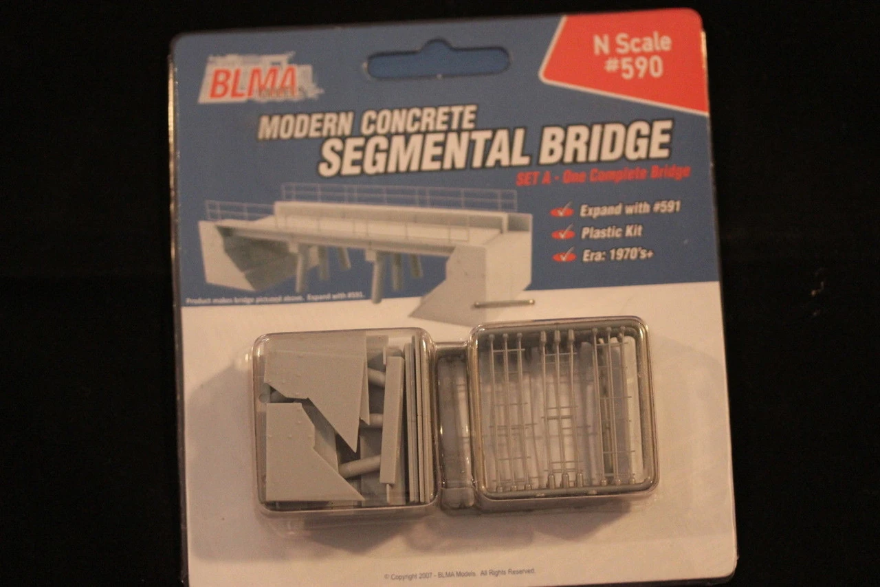 BLMA #590 - Modern Concrete Segmental Bridge Kit (Set A) - N Scale