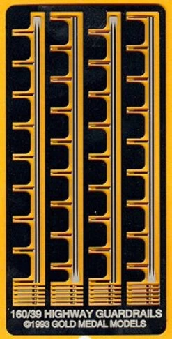 Gold Medal Models 160-39 Highway Guard Rails And Reflectors - N Scale