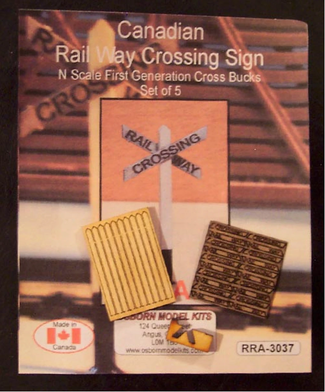 Osborn Models 3037 - 1st Generation Crossbucks - N Scale
