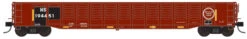 Trainworx 25213-04 - 52’6″ Corrugated Gondola Norfolk Southern (NS) 194451 - N Scale