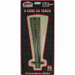 Atlas 2052 - Code 55 #7 Turnout - Left - N Scale