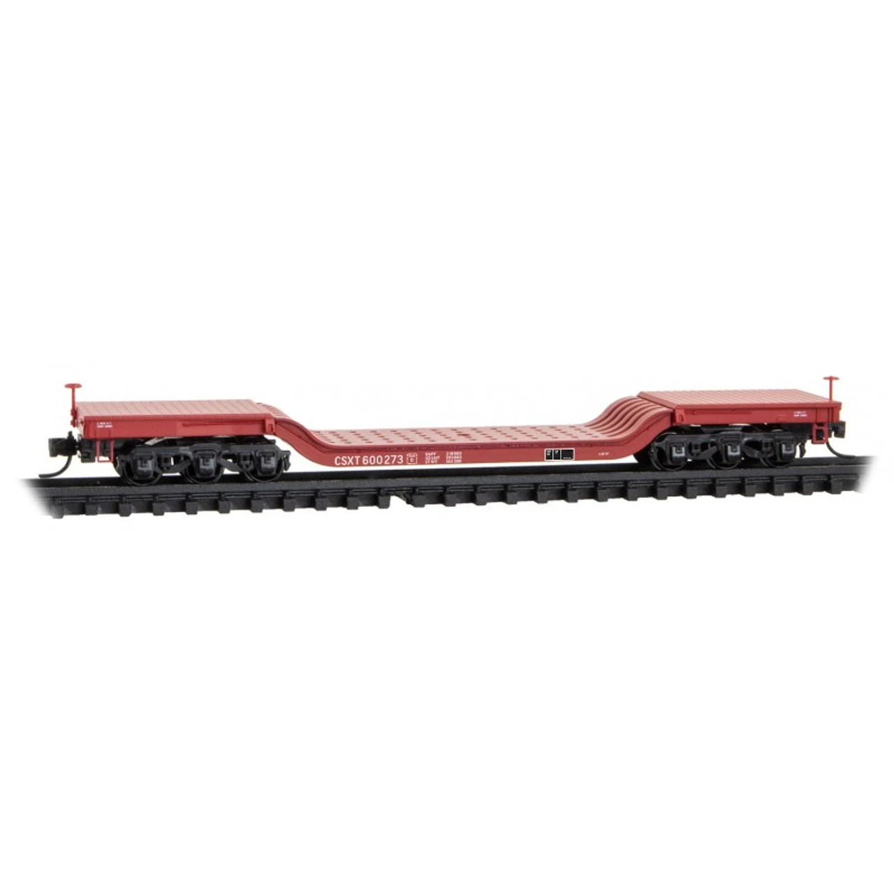 Micro-Trains Line 10900180 - Heavyweight Depressed-Center Flat Car CSX (CSXT) 600273 - N Scale