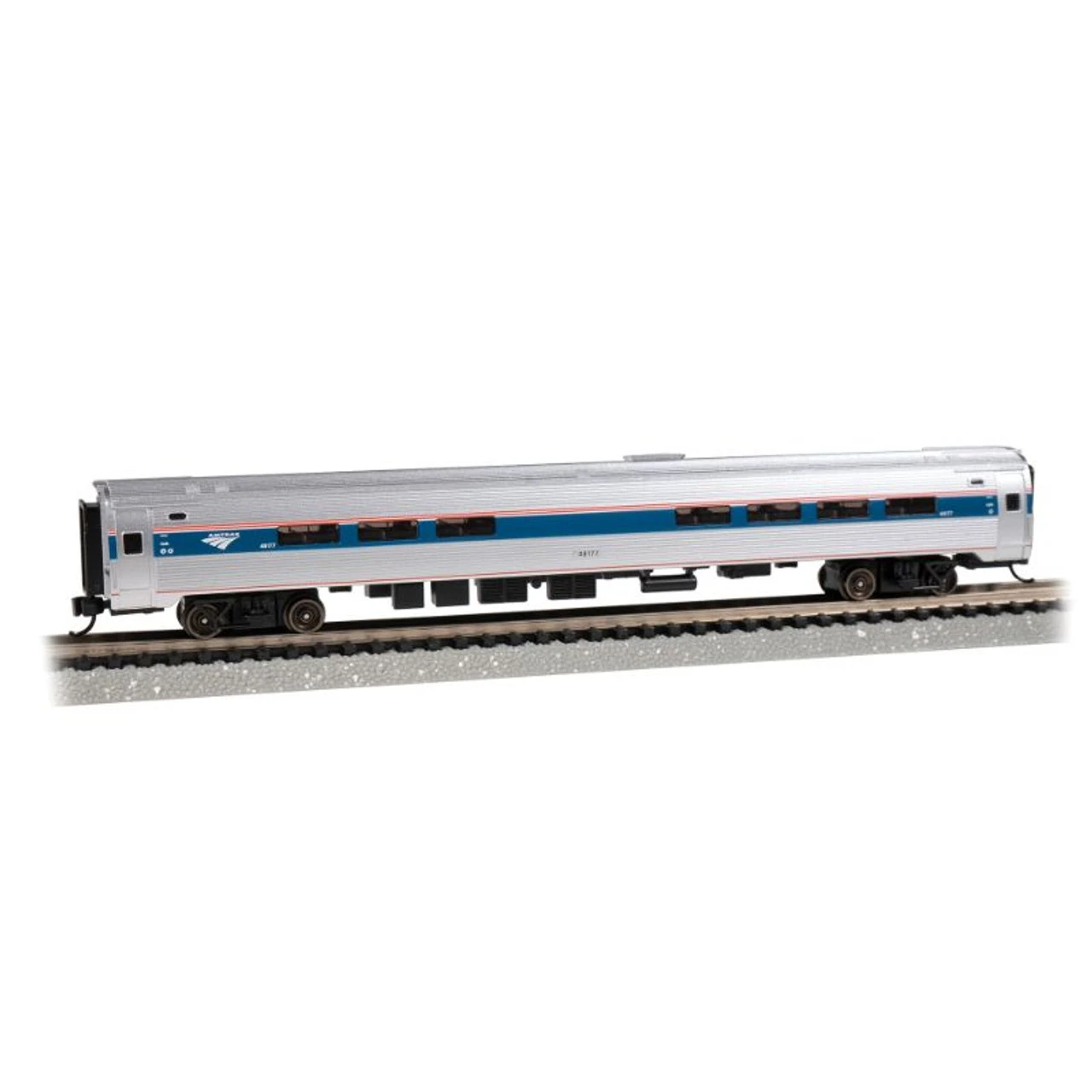 Bachmann 14168 - Budd AmfleetĀ® I - Cafe Car (Phase VI) Amtrak (AMTK) 48177 - N Scale