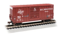 Bachmann 18255 - 40' Hi-Cube Outside-Braced Boxcar Milwaukee Road (MILW) 4603 - N Scale