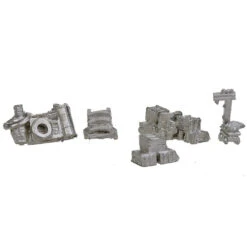 Bar Mills 1005 - Assorted Street Stuff Unpainted - N Scale