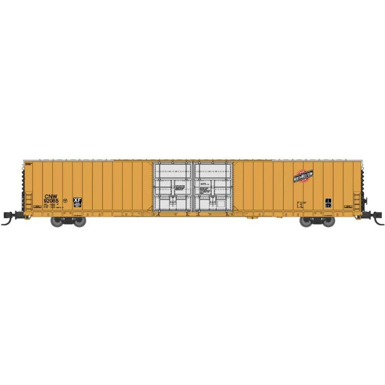 Bluford Shops 86691 - PS 86' Auto Parts Double Door Boxcar Chicago & Northwestern (CNW) 92050 - N Scale