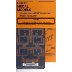 Gold Medal Models 160-52 - Detailing Set For Walthers 5-Unit Thrall Well Car (parts For Five Units)