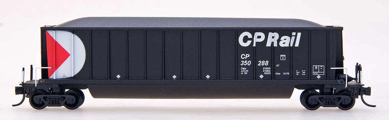 InterMountain 67101-93 - Bathtub Coal Gondola - (Multimark Black) Canadian Pacific (CP) 350428 - N Scale