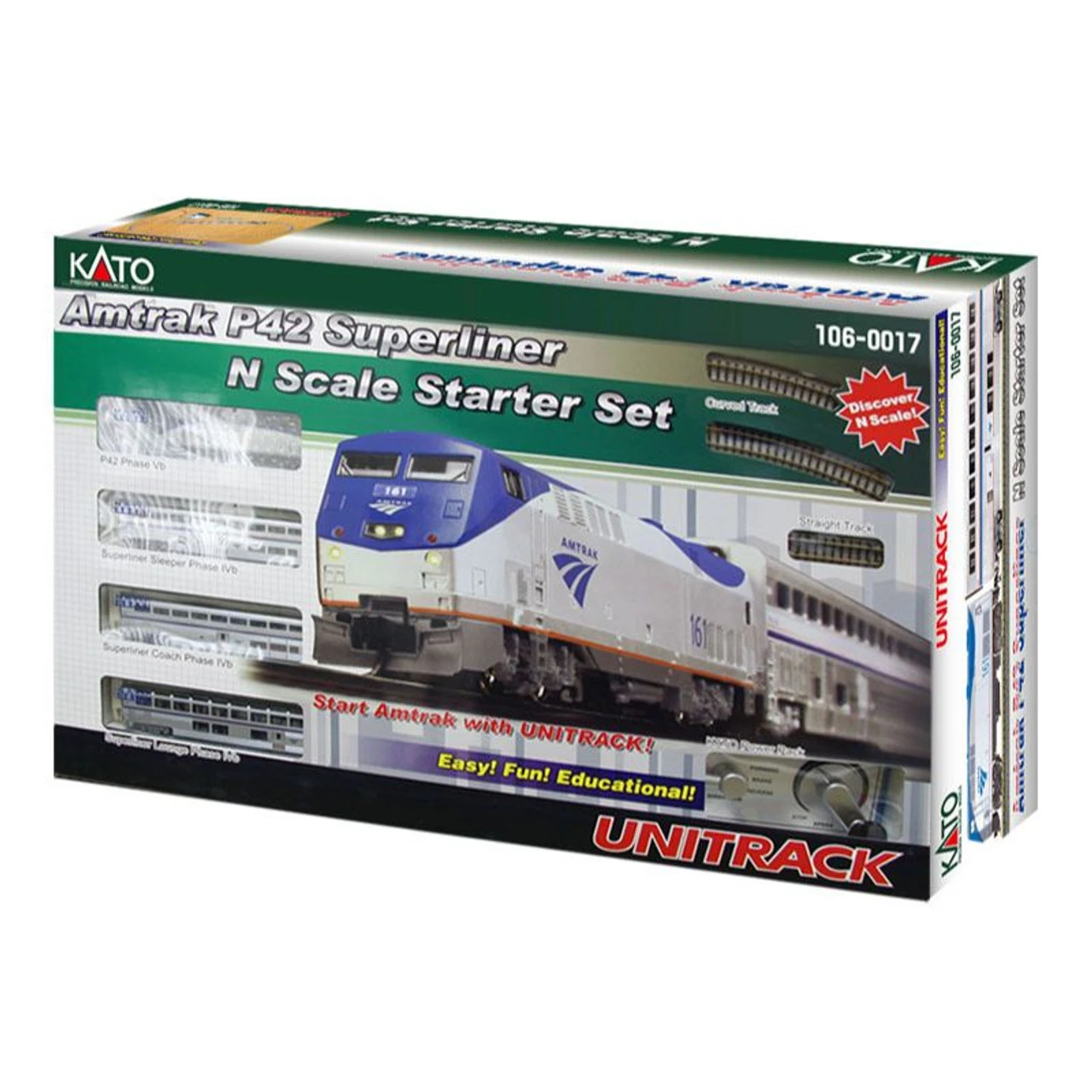 Kato 106-0017 - P42 And Superliner Starter Set Amtrak (AMTK) - N Scale