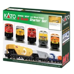 Kato 106-0023 - GE ES44AC "Gevo" And Mixed Freight Starter Set Union Pacific (UP) - N Scale