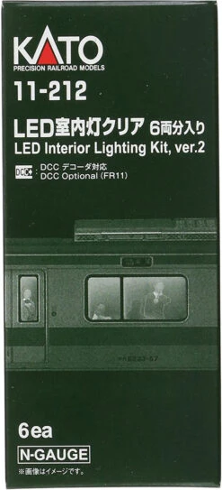Kato 11-212 - Passenger Car Interior Lighting Kit V.2 Pkg6 - N Scale