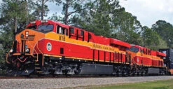 Kato 176-8946-S - GE ES44AC W/ LokSound 5 Sound & DCC Florida East Coast (FEC) 801 - N Scale