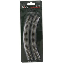 Kato 20-100 - 249mm (9 3/4") Radius 45º Curve Track [4 Pcs] - N Scale