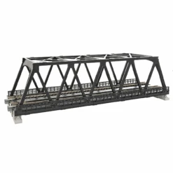 Kato 20-438 - 248mm (9 3/4") Double Track Truss Bridge, Black - N Scale