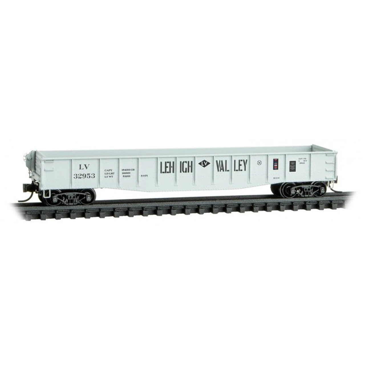 Micro-Trains Line 04600480 - 50' Gondola W/ Drop Ends Lehigh Valley (LV) 32953 - N Scale