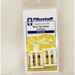Pikestuff 541-8109 - Roof Top Vents (4 Each) - N Scale Kit